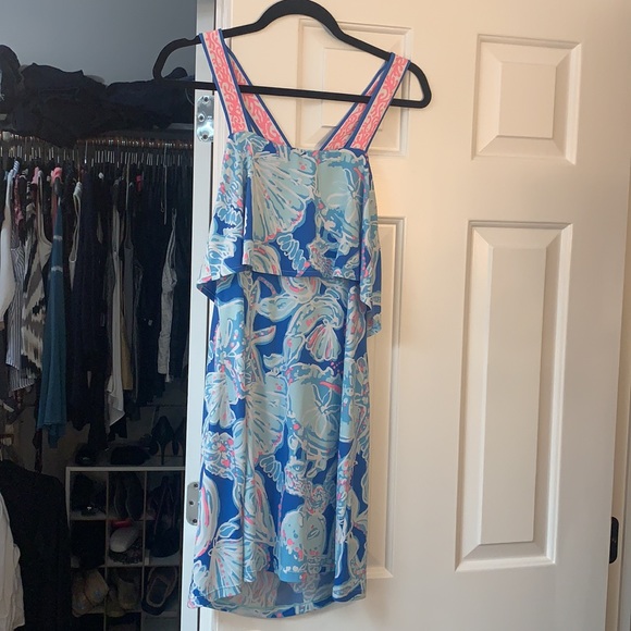 Lilly Pulitzer blue summer dress. Size small. - Picture 2 of 4